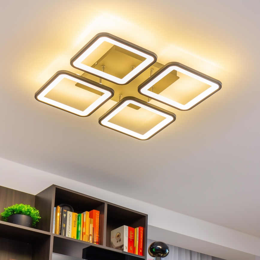 Brilagi - LED Ściemnialny żyrandol natynkowy SQUARED LED/85W/230V 3000-6500K + pilot zdalnego sterowania