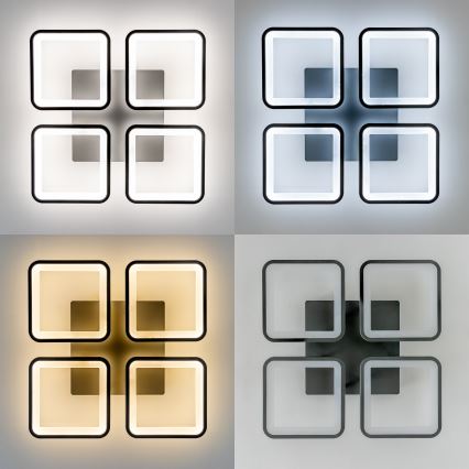 Brilagi - LED Ściemnialny żyrandol natynkowy SQUARED LED/85W/230V 3000-6500K + pilot zdalnego sterowania
