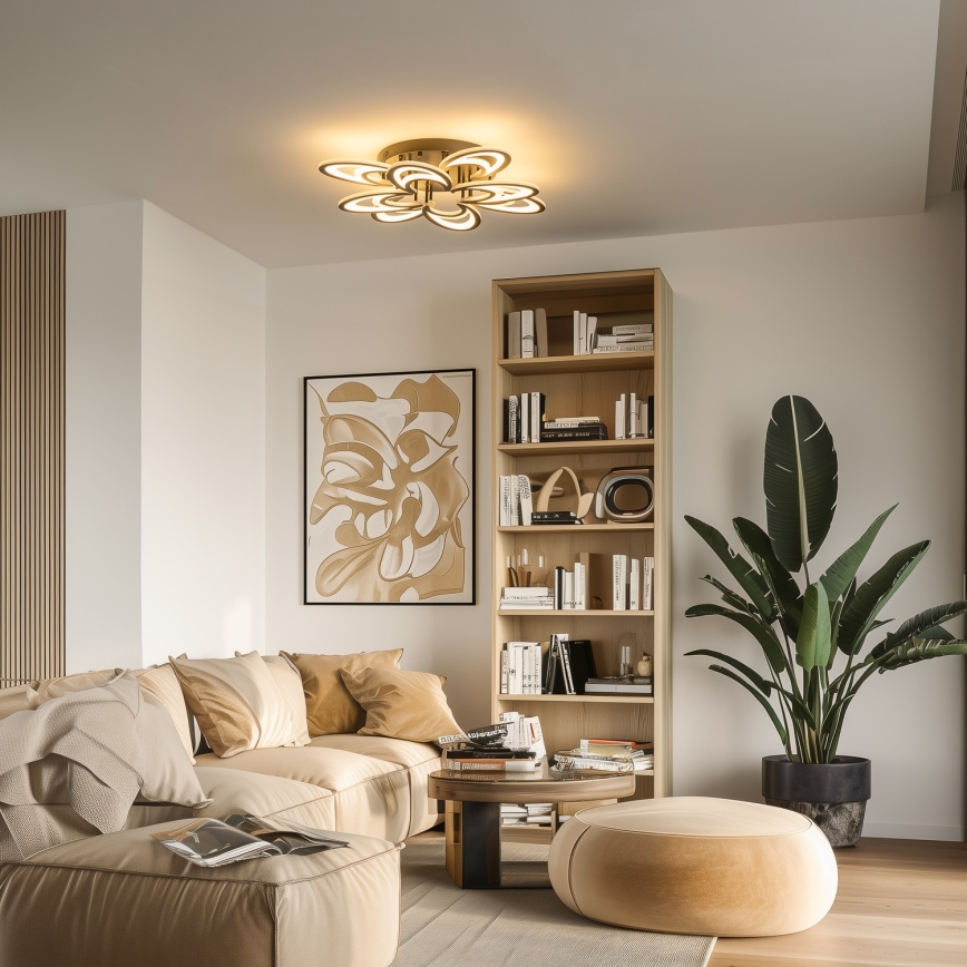 Brilagi - LED Ściemnialny żyrandol natynkowy TWIST LED/125W/230V 3000-6500K + Pilot zdalnego sterowania