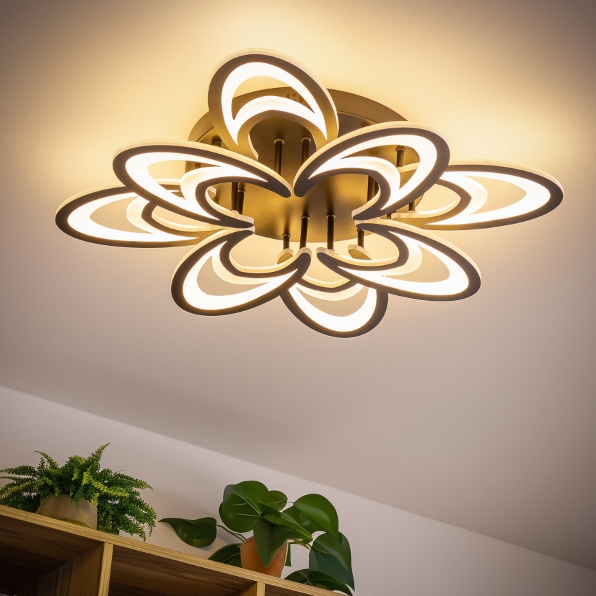 Brilagi - LED Ściemnialny żyrandol natynkowy TWIST LED/125W/230V 3000-6500K + Pilot zdalnego sterowania