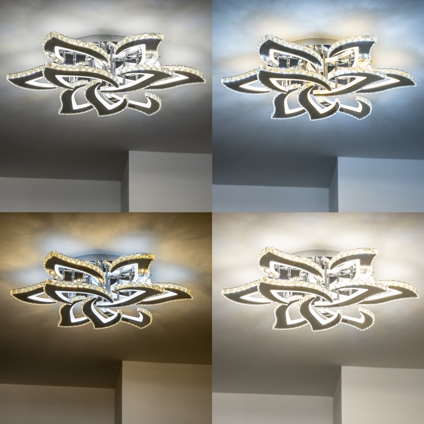 Brilagi - LED Ściemnialny żyrandol natynkowy TWIST LED/180W/230V 3000-6500K + pilot zdalnego sterowania