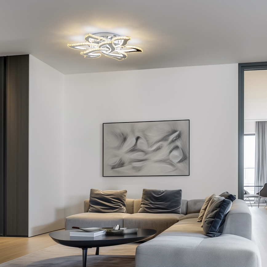 Brilagi - LED Ściemnialny żyrandol natynkowy TWIST LED/180W/230V 3000-6500K + pilot zdalnego sterowania