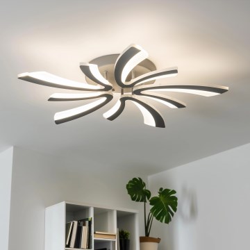 Brilagi - LED Ściemnialny żyrandol natynkowy TWIST LED/55W/230V 3000-6500K antracyt + pilot zdalnego sterowania