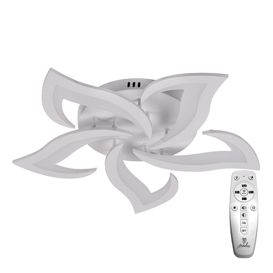 Brilagi - LED Ściemnialny żyrandol natynkowy TWIST LED/55W/230V 3000-6500K biały + zdalne sterowanie
