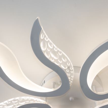 Brilagi - LED Ściemnialny żyrandol natynkowy TWIST LED/65W/230V 3000-6500K biały + pilot zdalnego sterowania