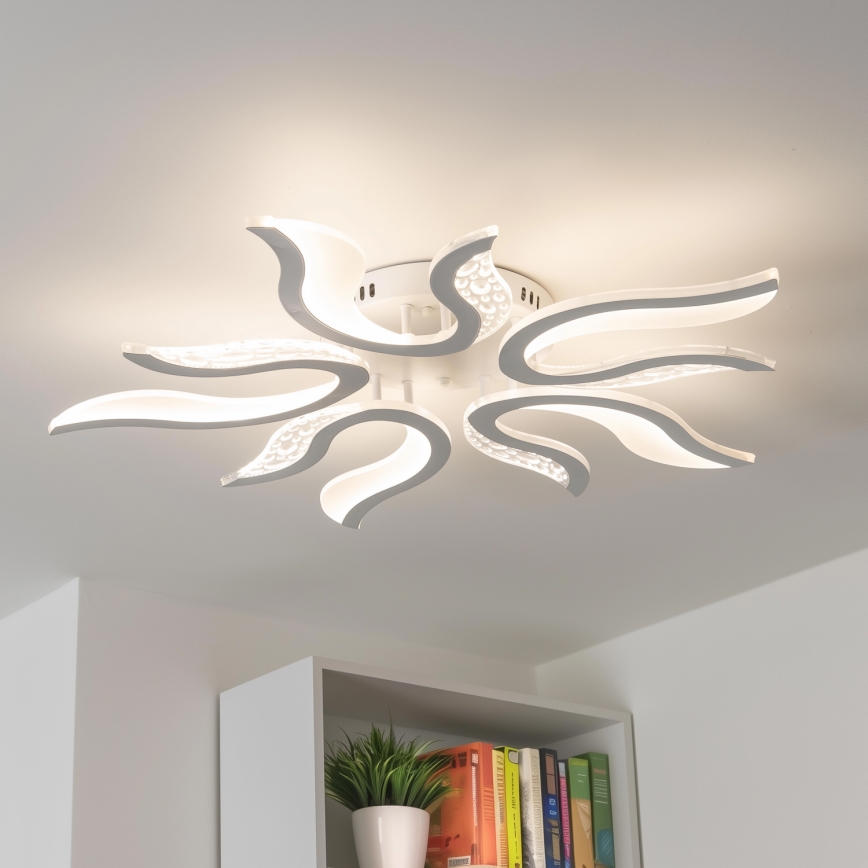 Brilagi - LED Ściemnialny żyrandol natynkowy TWIST LED/65W/230V 3000-6500K biały + pilot zdalnego sterowania