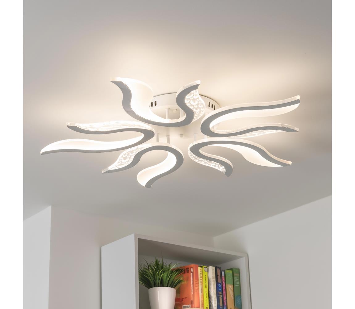Brilagi - LED Ściemnialny żyrandol natynkowy TWIST LED/65W/230V 3000-6500K biały + pilot