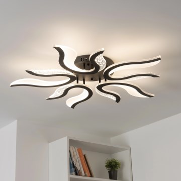 Brilagi - LED Ściemnialny żyrandol natynkowy TWIST LED/65W/230V 3000-6500K czarny + pilot zdalnego sterowania
