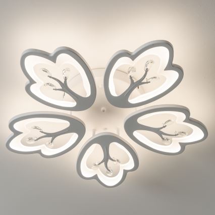 Brilagi - LED Ściemnialny żyrandol natynkowy TWIST LED/80W/230V 3000-6500K biały + pilot zdalnego sterowania