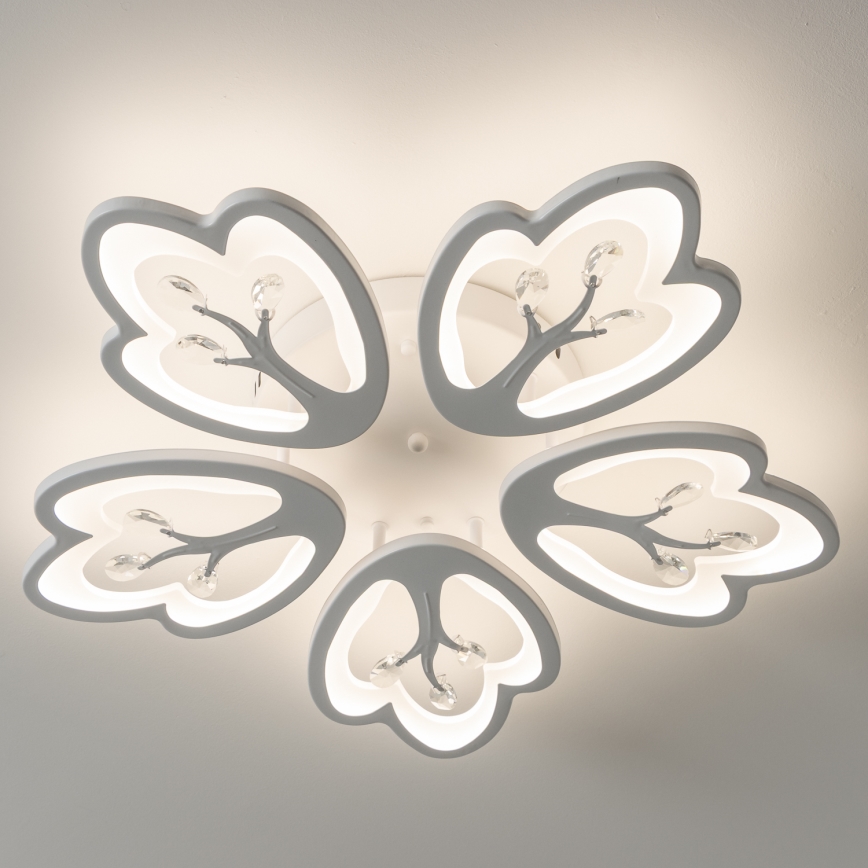 Brilagi - LED Ściemnialny żyrandol natynkowy TWIST LED/80W/230V 3000-6500K biały + pilot zdalnego sterowania