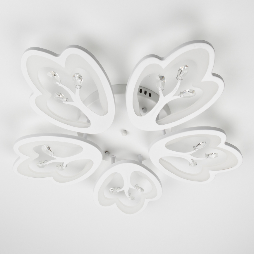Brilagi - LED Ściemnialny żyrandol natynkowy TWIST LED/80W/230V 3000-6500K biały + pilot zdalnego sterowania