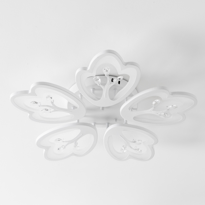 Brilagi - LED Ściemnialny żyrandol natynkowy TWIST LED/80W/230V 3000-6500K biały + pilot zdalnego sterowania