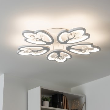 Brilagi - LED Ściemnialny żyrandol natynkowy TWIST LED/80W/230V 3000-6500K biały + pilot zdalnego sterowania
