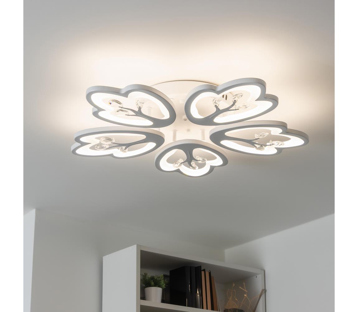 Brilagi - LED Ściemnialny żyrandol natynkowy TWIST LED/80W/230V 3000-6500K biały + pilot