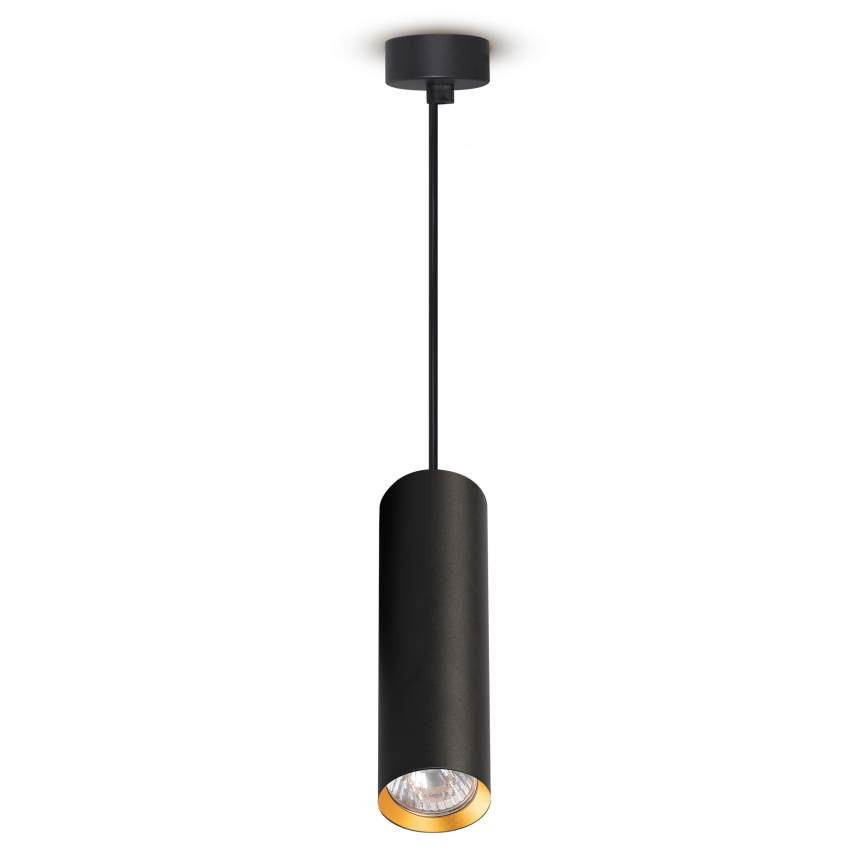 Brilagi - LED RGBW ściemnialna lampa wisząca na lince SELE 1xGU10/4,8W/230V 3000K czarny/złoty + pilot zdalnego sterowania