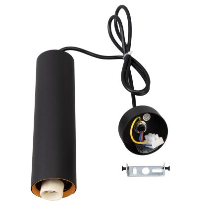 Brilagi - LED RGBW ściemnialna lampa wisząca na lince SELE 1xGU10/4,8W/230V 3000K czarny/złoty + pilot zdalnego sterowania