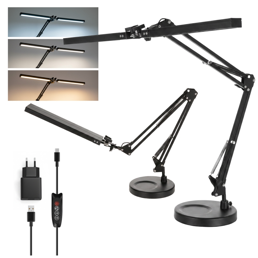 BRILAGI - LED Ściemniana lampa stołowa VARIO LED/15W/230V 3000-6000K czarna