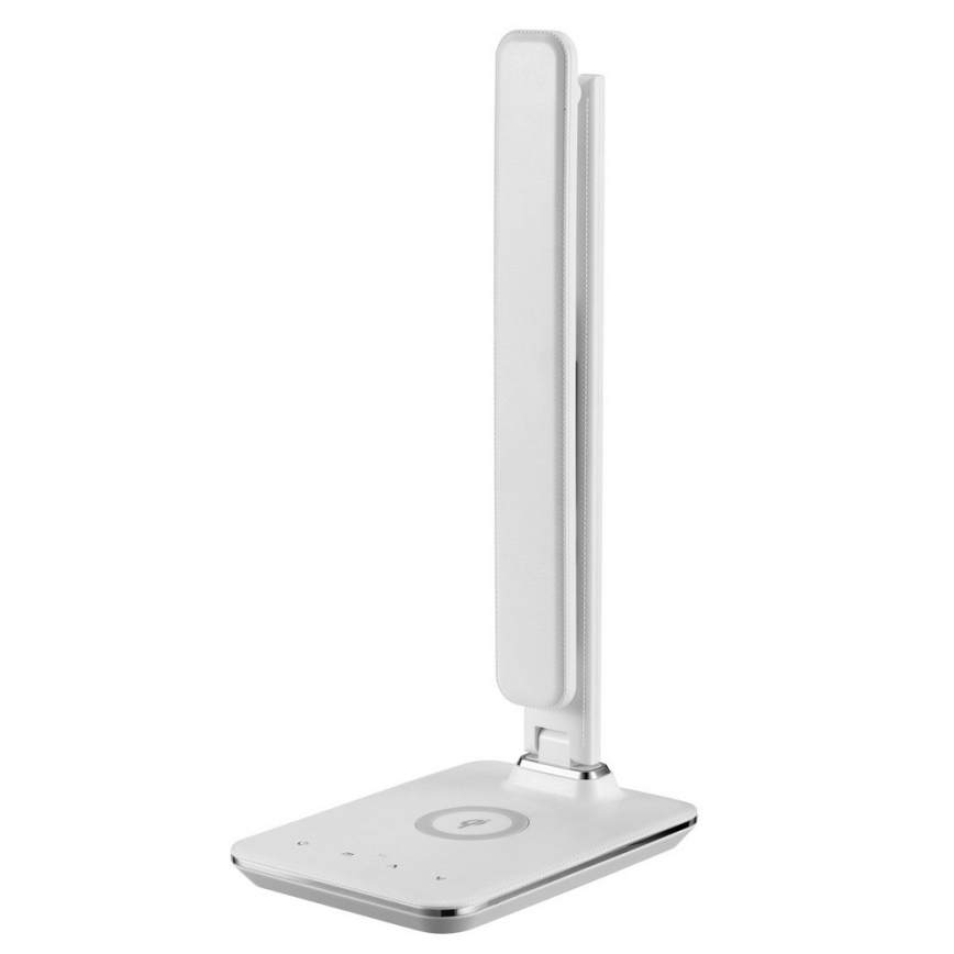 Brilagi - LED ściemnialna lampa stołowa z bezprzewodowym ładowaniem QI i USB REGINA LED/8,5W/230V biała