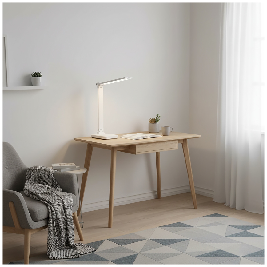 Brilagi - LED ściemniana lampka biurkowa MODO DUO LED/8W/5V 3000/4000/6500K biała