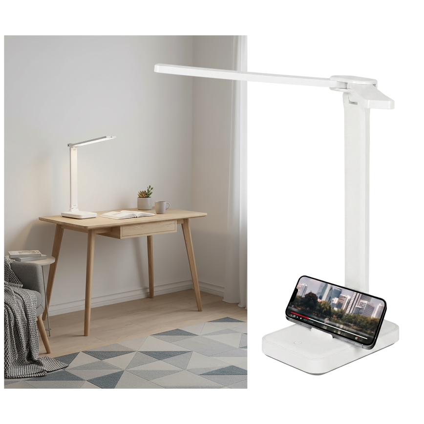 Brilagi - LED ściemniana lampka biurkowa MODO DUO LED/8W/5V 3000/4000/6500K biała