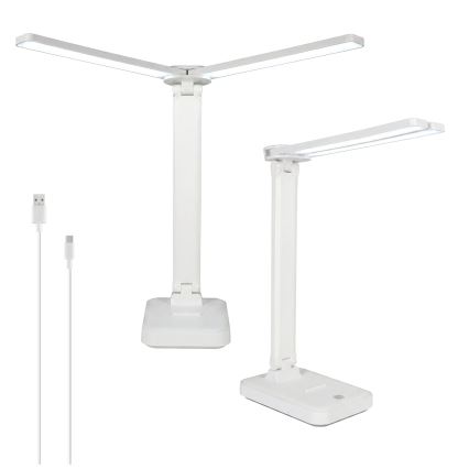 Brilagi - LED ściemniana lampka biurkowa MODO DUO LED/8W/5V 3000/4000/6500K biała