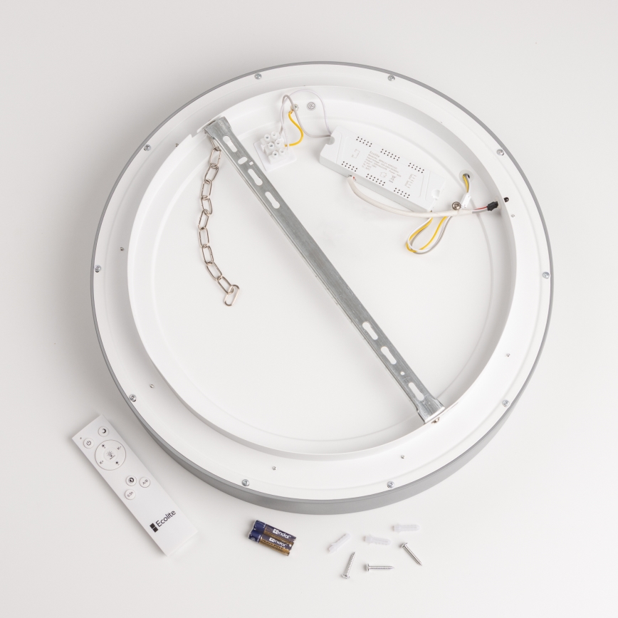 Brilagi - LED Ściemniany plafon LED/40W/230V 3000-6500K grey + pilot