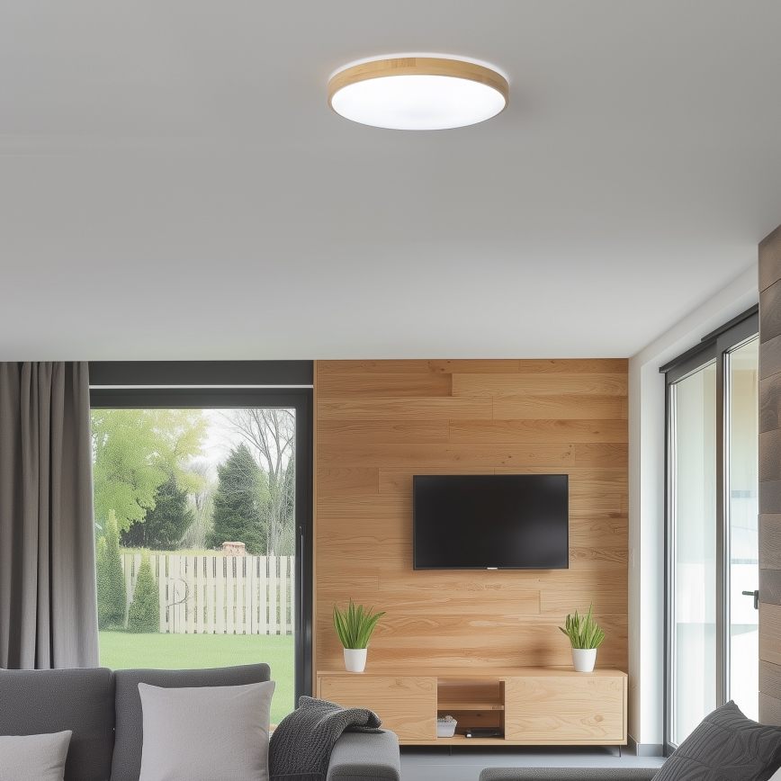 Brilagi - LED Ściemniany plafon PINE LED/24W/230V + pilot