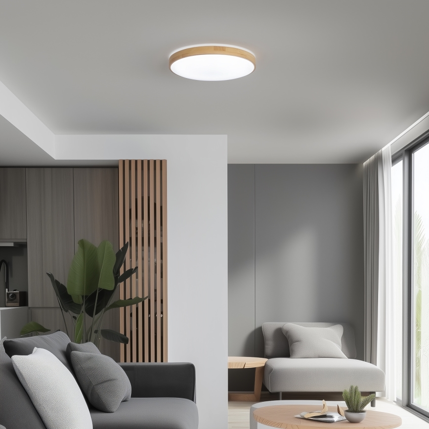 Brilagi - LED Ściemniany plafon PINE LED/24W/230V + pilot