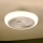 Brilagi - LED Ściemniany plafon z wentylatorem LED/30W/230V 3000-6500K biały + pilot zdalnego sterowania
