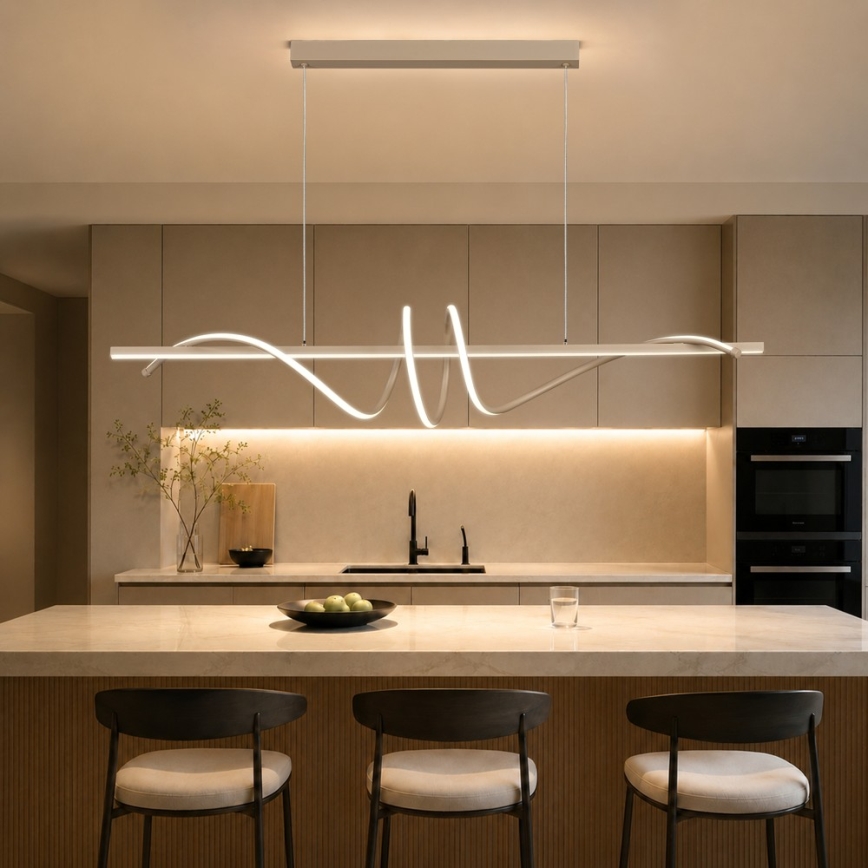 BRILAGI - LED ściemnialny żyrandol na lince SIGNATURE LED/50W/230V 3000-6000K 120 cm beżowy + zdalne sterowanie