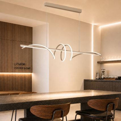 BRILAGI - LED ściemnialny żyrandol na lince SIGNATURE LED/50W/230V 3000-6000K 120 cm beżowy + zdalne sterowanie