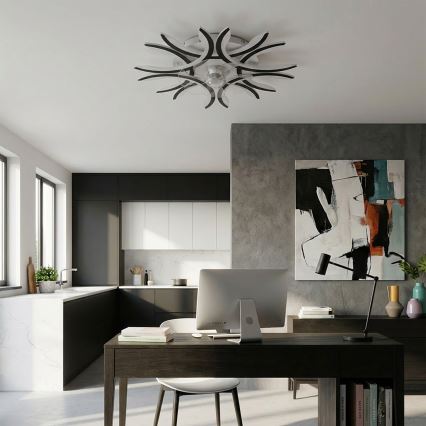 Brilagi - ściemnialny wentylator sufitowy LED/70W/230V śr. 76 cm czarny + pilot zdalnego sterowania