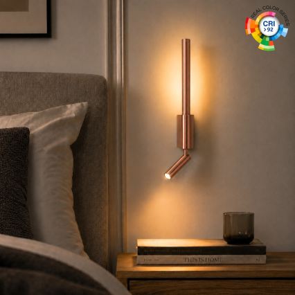 BRILAGI - LED kinkiet punktowy VIXON LED/3W/230V + LED/5W brązowy CRI 90