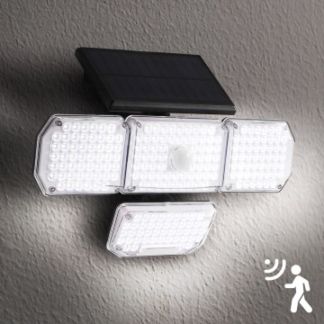 Brilagi - LED solarny kinkiet ścienny z czujnikiem ruchu i zmierzchu WALLIE LED/5W/5,5V 2400 mAh IP65