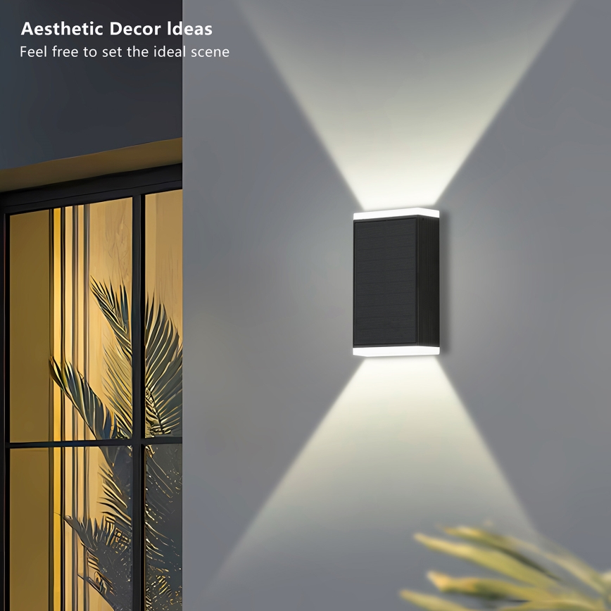 Brilagi - LED Solarna lampa ścienna SUN GUARD LED/2W/3,7V 2000 mAh IP45