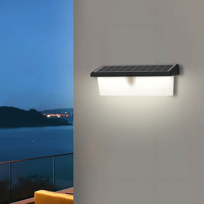 Brilagi - LED solarny kinkiet ścienny z czujnikiem SUN RAY LED/6W/3,7V 2200 mAh IP44