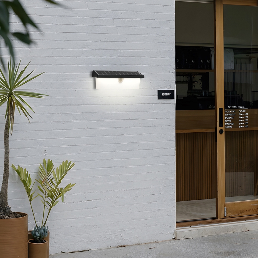 Brilagi - LED solarny kinkiet ścienny z czujnikiem SUN RAY LED/6W/3,7V 2200 mAh IP44