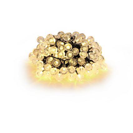 Brilagi - LED Solarny łańcuch ozdobny BUBBLE 100xLED/8 funkcji 10m IP65 ciepła biel 600 mAh