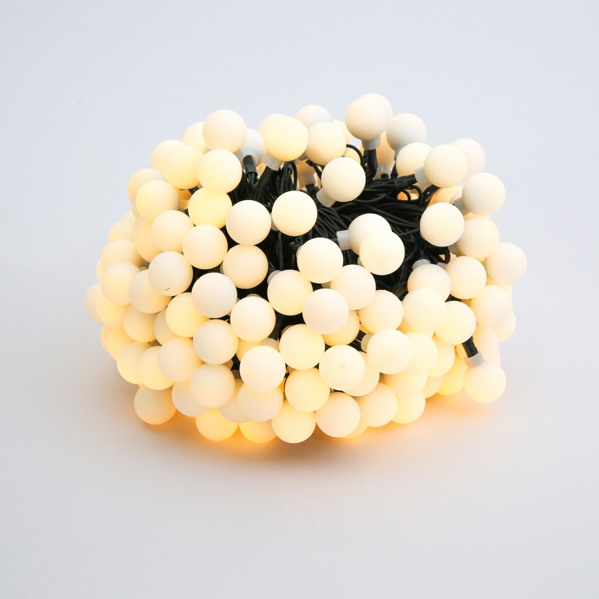 Brilagi - LED Solarny łańcuch ozdobny BUBBLE 200xLED/8 funkcji 20m IP65 ciepła biel 800 mAh