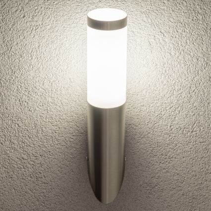 BRILAGI - LED ściemnialna zewnętrzna lampa ścienna ELIA 1xE27/6W/230V 2700-6500K IP44 matowy chrom
