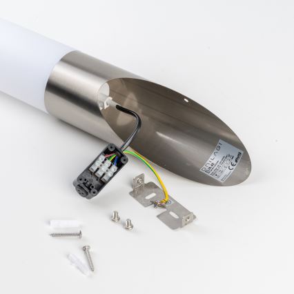 BRILAGI - LED ściemnialna zewnętrzna lampa ścienna ELIA 1xE27/6W/230V 2700-6500K IP44 matowy chrom