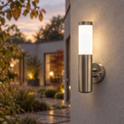 BRILAGI - LED ściemnialna zewnętrzna lampa ścienna ELIA 1xE27/6W/230V 2700-6500K IP44 Wi-Fi matowy chrom