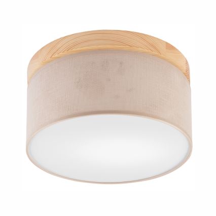Brilagi - Lampa sufitowa LED BELLADONNA 1xE27/15W/230V śr. 30 cm beżowa/sosna