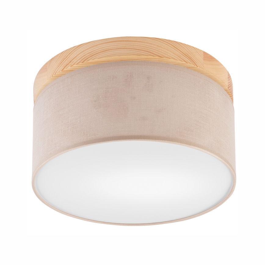 Brilagi - Lampa sufitowa LED BELLADONNA 1xE27/15W/230V śr. 30 cm beżowa/sosna