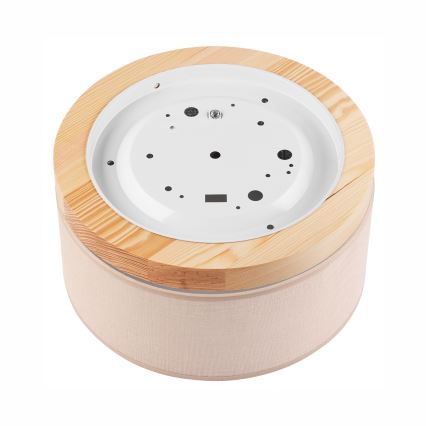 Brilagi - Lampa sufitowa LED BELLADONNA 1xE27/15W/230V śr. 30 cm beżowa/sosna