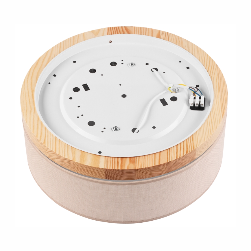 Brilagi - LED Lampa sufitowa BELLADONNA 2xE27/15W/230V śr. 40 cm beżowa/sosna