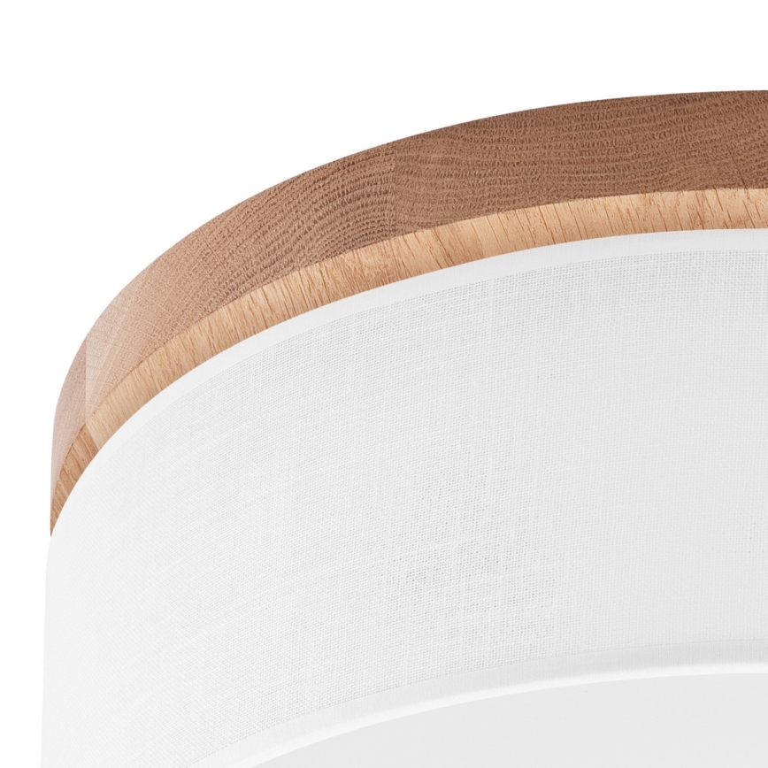 Brilagi - Lampa sufitowa LED BELLADONNA 2xE27/15W/230V śr. 40 cm biała/dąb