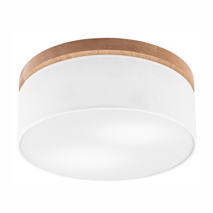 Brilagi - Lampa sufitowa LED BELLADONNA 2xE27/15W/230V śr. 40 cm biała/dąb