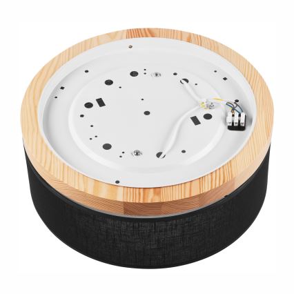 Brilagi - Lampa sufitowa LED BELLADONNA 2xE27/15W/230V śr. 40 cm czarna/sosna