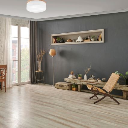 Brilagi - Lampa sufitowa LED BELLADONNA 3xE27/15W/230V śr. 50 cm biała/dąb